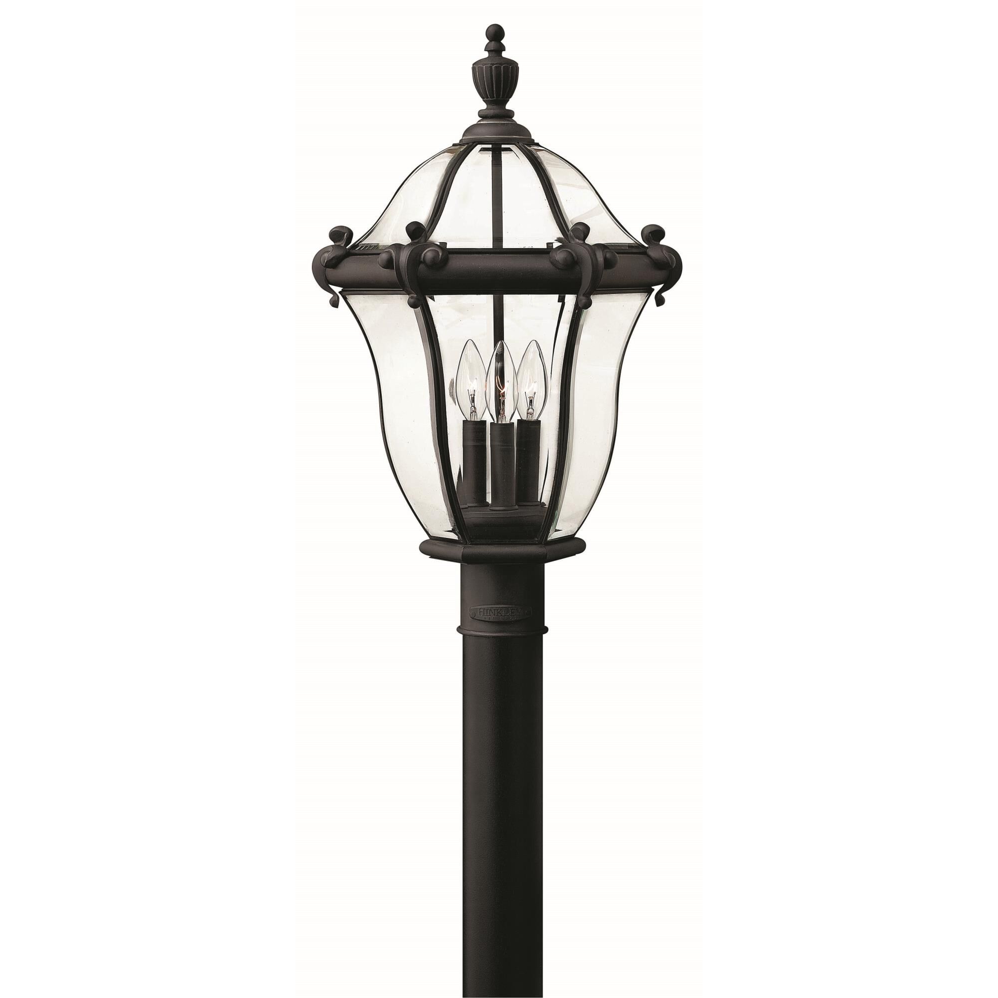 San Clemente 22 Inch Tall 3 Light Outdoor Post Lamp by Hinkley Lighting